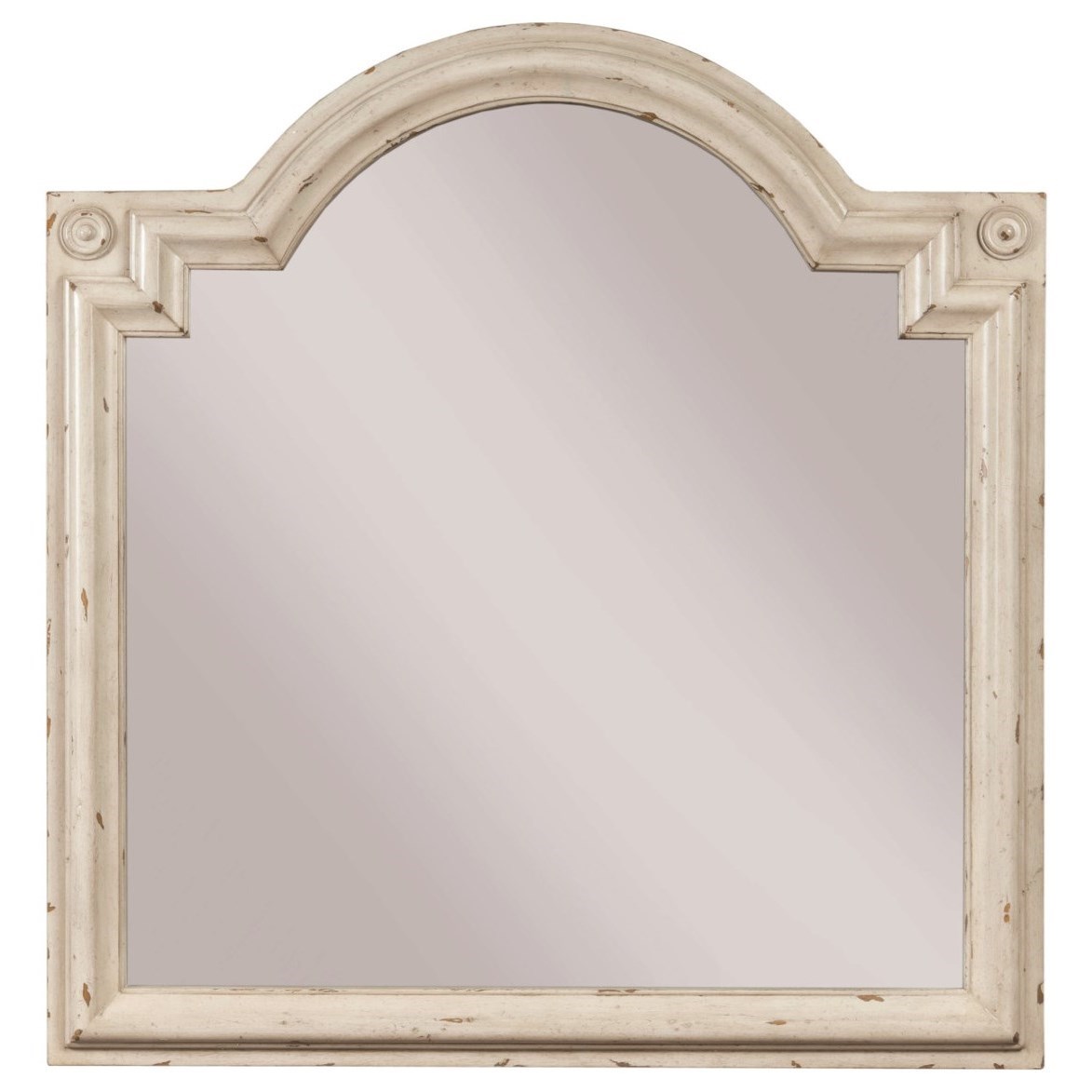 Living Trends SOUTHBURY Bureau Mirror with Top Accent Sprintz
